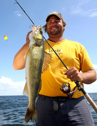 Walleye caught by Mike Christensen on a Wobble Bobber Rig